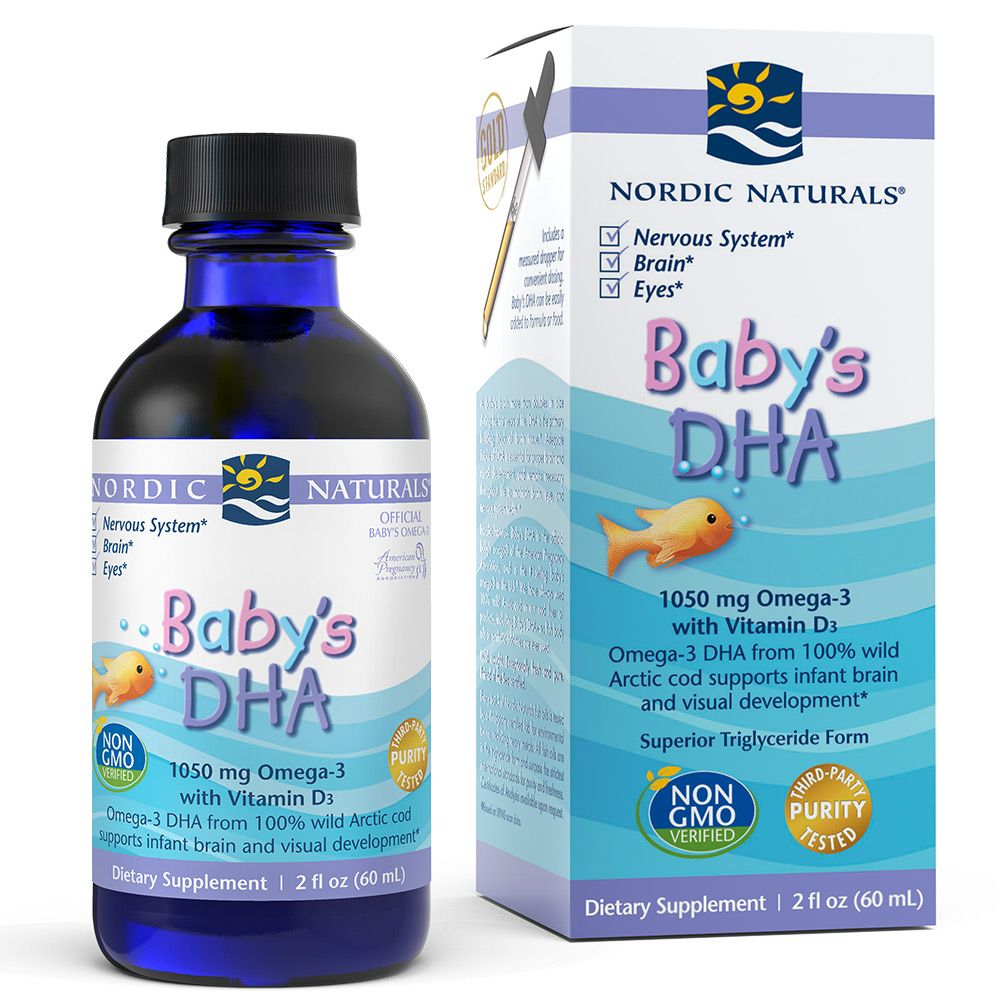 Baby's DHA, 1050mg Omega-3 with Vitamin D3 - 60 ml.